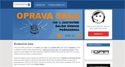 Desktop Screenshot of evidencnecisla.sk